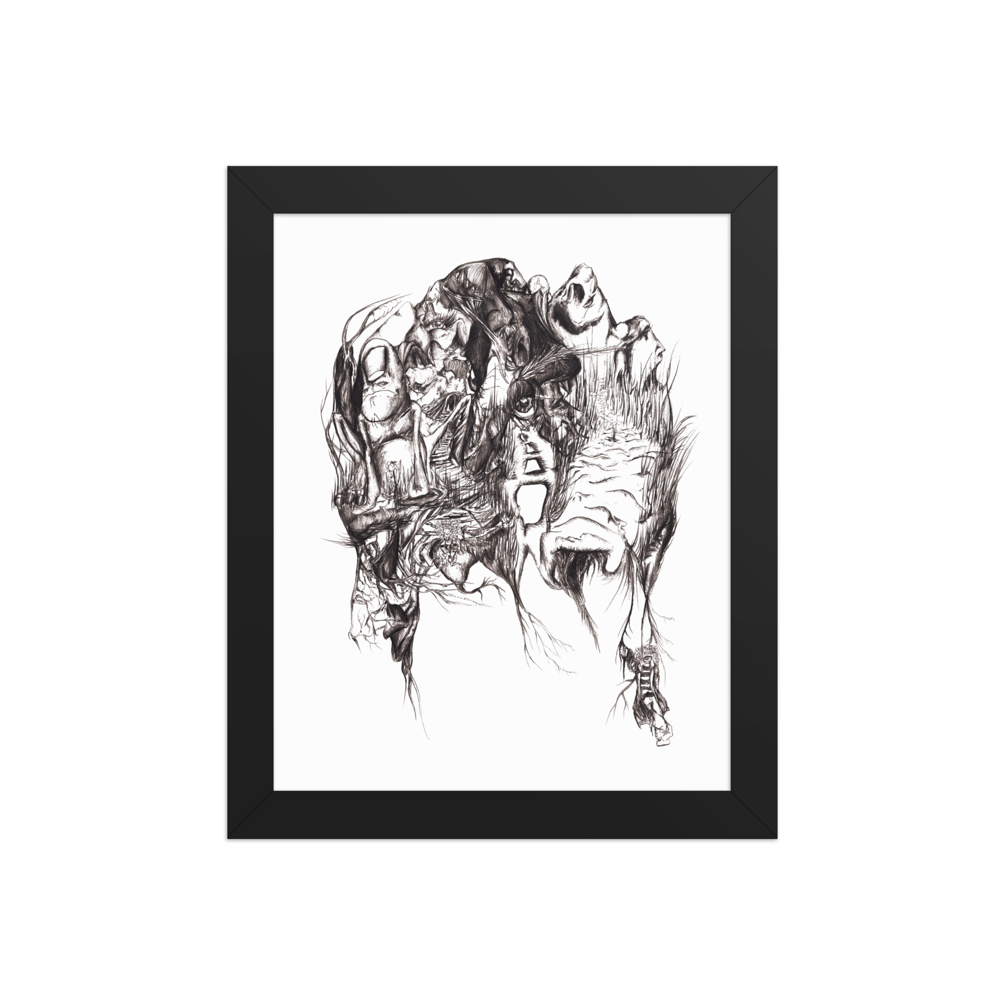 'Into' Framed poster