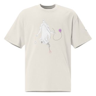 'Breath' Oversized Faded T-Shirt